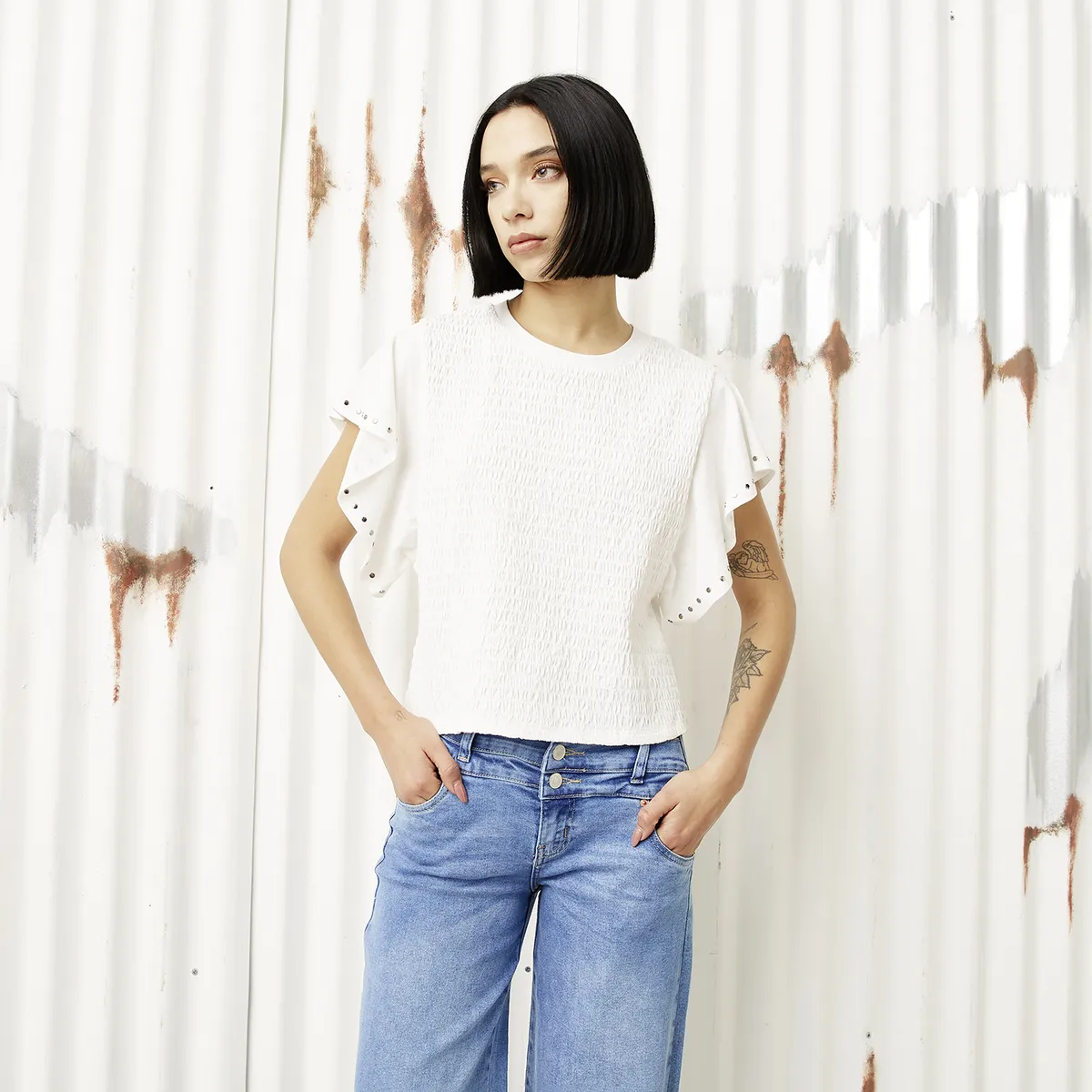 AMERICANINO - Polera Manga Larga Algodón Mujer Americanino