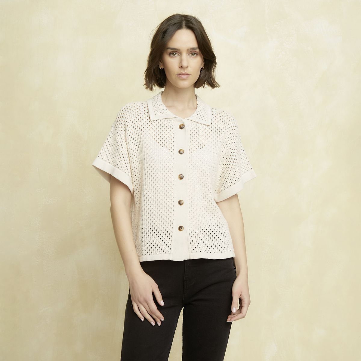 UNIVERSITY CLUB - Polera Manga Corta Algodón Mujer University Club