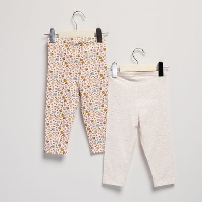 Imagen 2 del producto Pack De 2 Calzas Bebé Niña Algodón