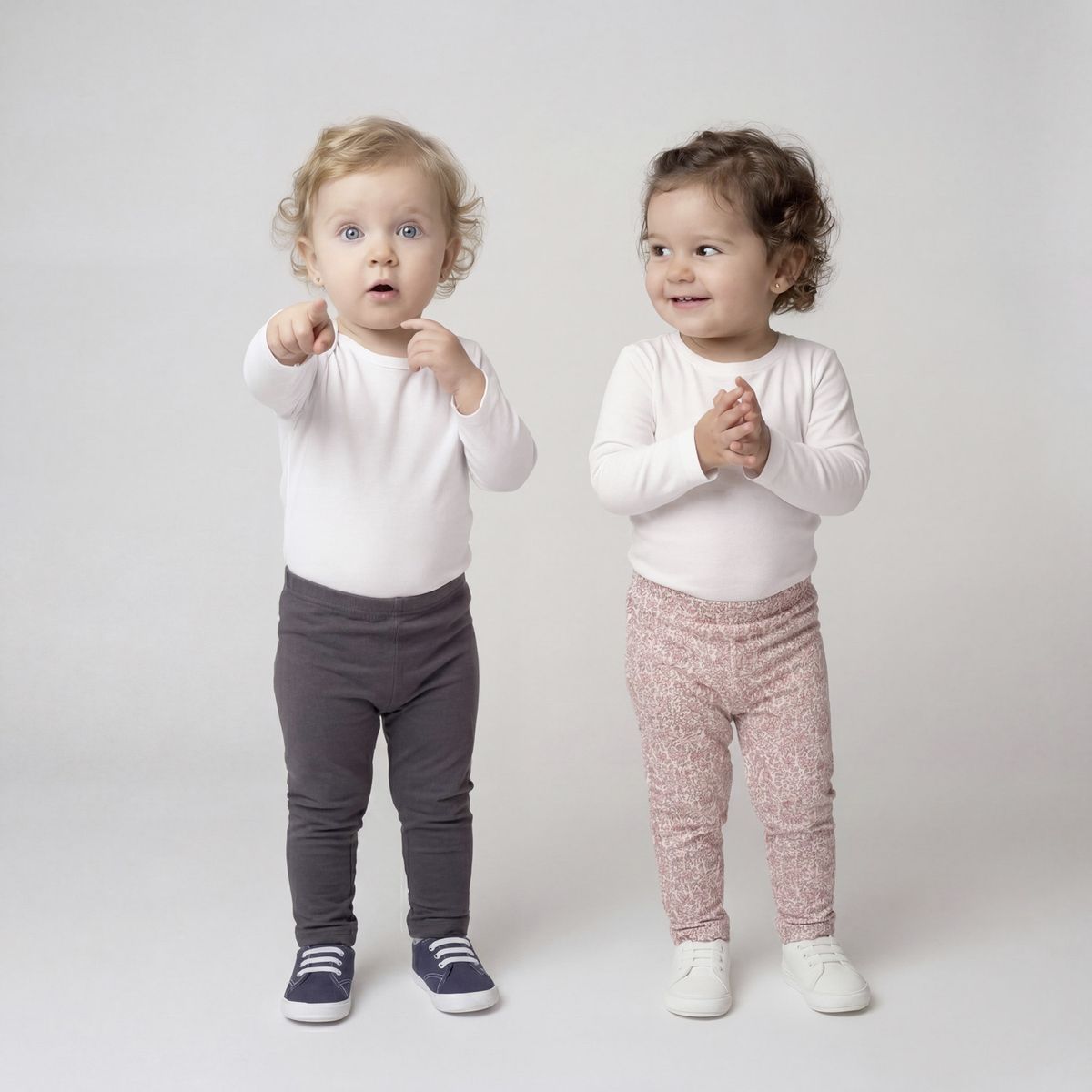 YAMP - Pack De 2 Calzas Bebé Niña Algodón Yamp