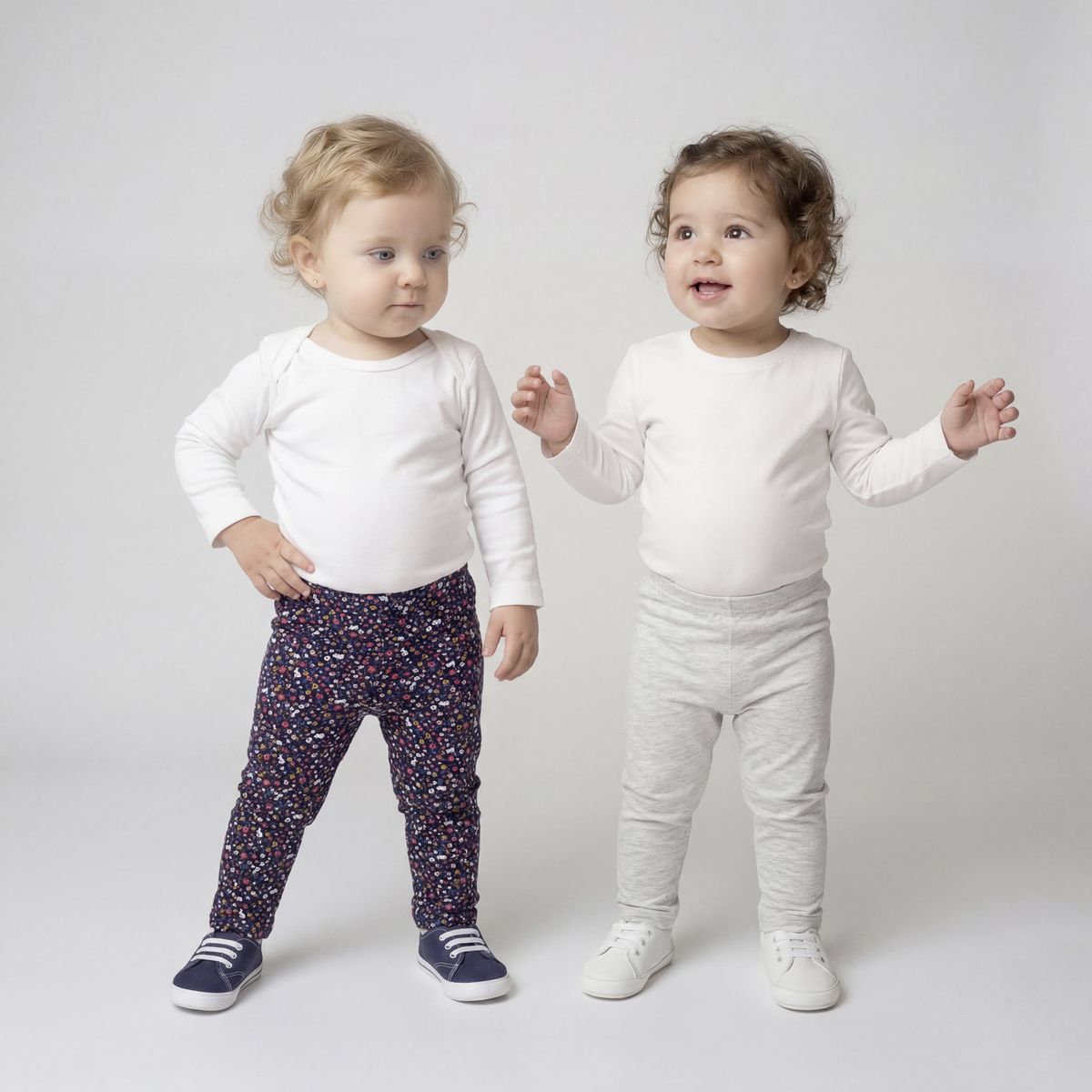 YAMP - Pack De 2 Calzas Bebé Niña Algodón Yamp
