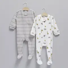 YAMP - Pack De 2 Pijamas De Polar Enterito Bebé