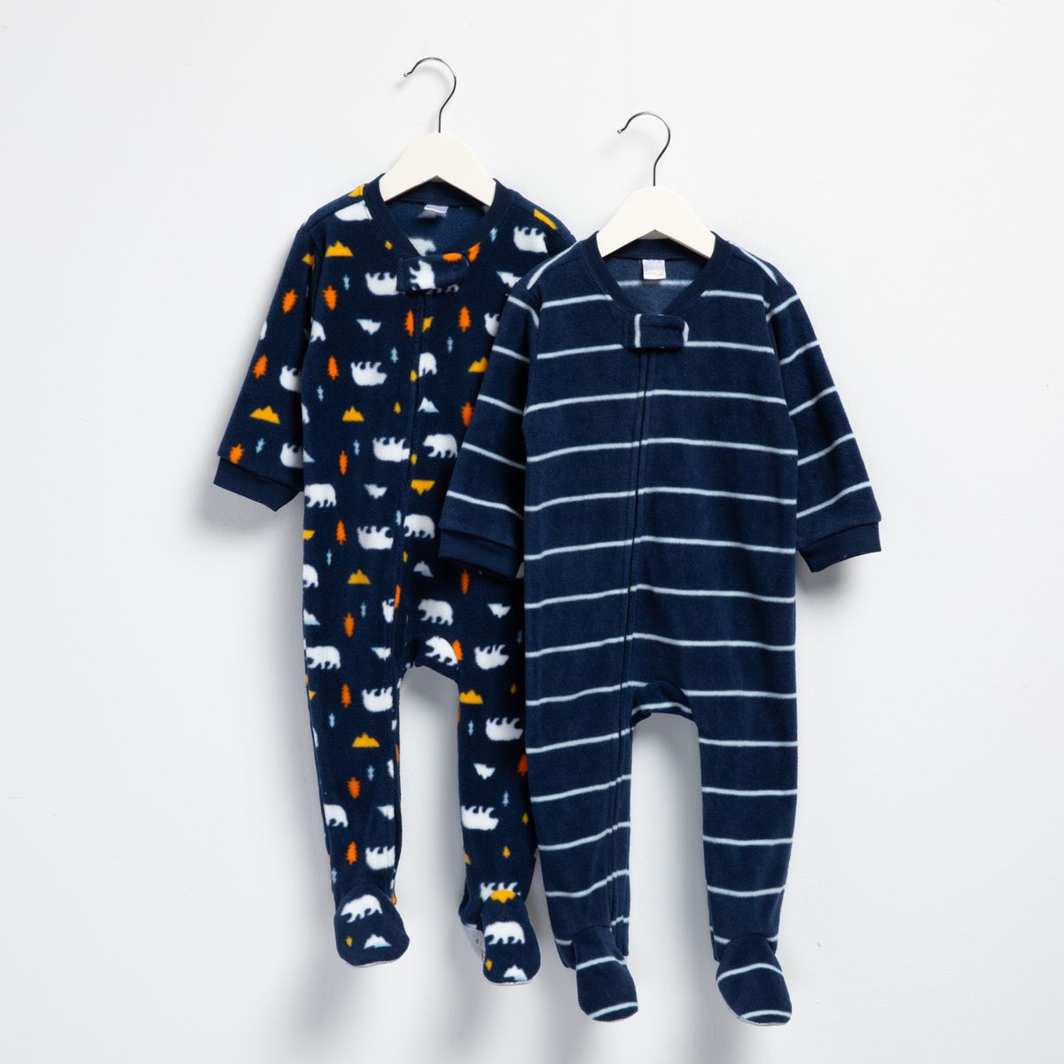 YAMP - Pack De 2 Pijamas Bebé De Polar Yamp