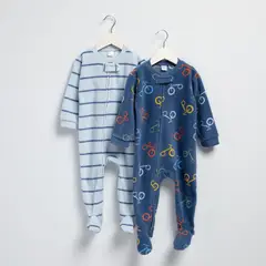 YAMP - Pack De 2 Pijamas De Polar Enterito Bebé