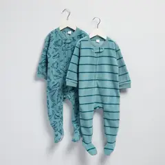 YAMP - Pack De 2 Pijamas De Polar Enterito Bebé