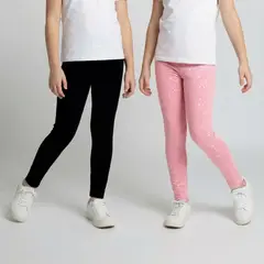 YAMP - Pack 2 Calzas Largas Algodón Niña