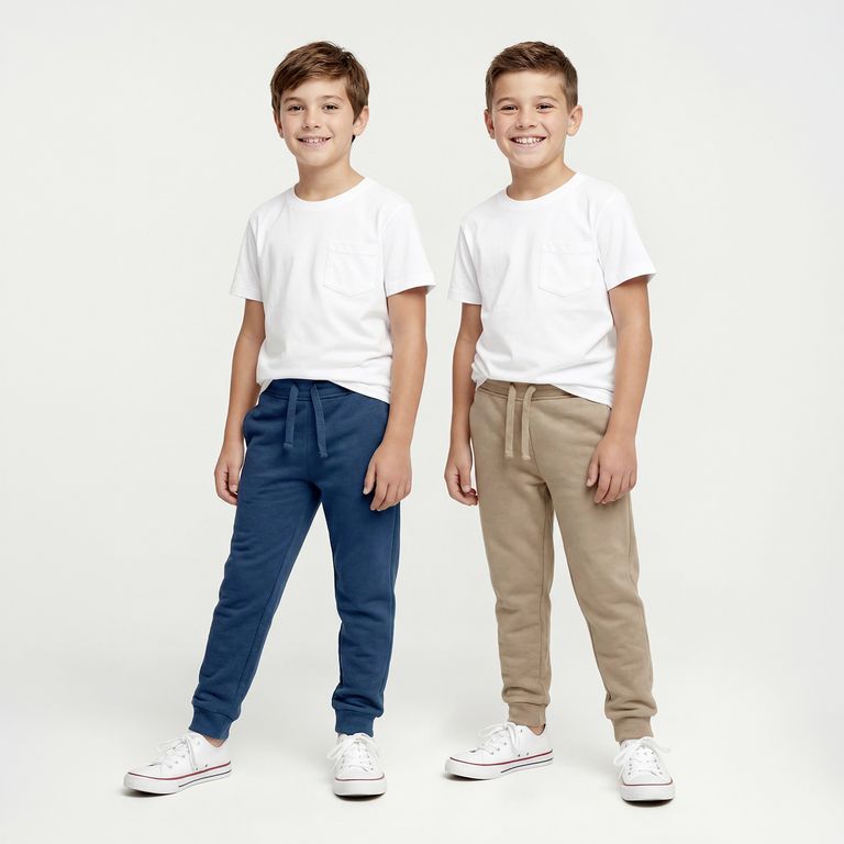 Pantalón De Buzo Pack De 2 Unidades Algodón Niño