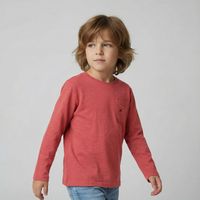 Polera Niño Manga Larga Algodón