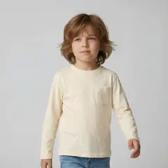 YAMP - Polera Niño Manga Larga Algodón