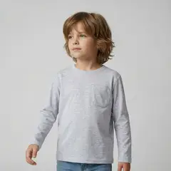 YAMP - Polera Niño Manga Larga Algodón