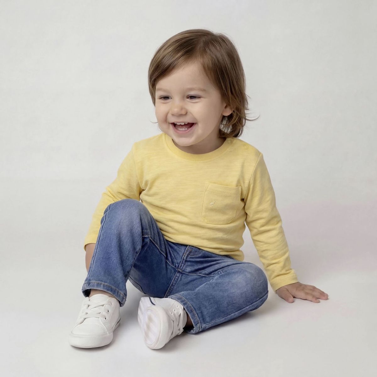 YAMP - Polera Bebé Niño Manga Larga Algodón Yamp