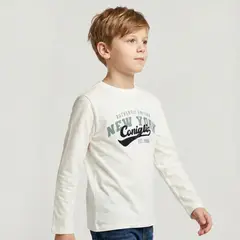 CONIGLIO - Polera Niño Manga Larga Algodón