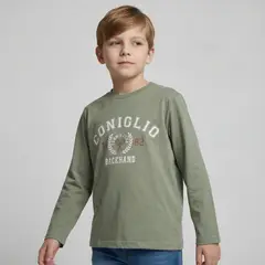 CONIGLIO - Polera Niño Manga Larga Algodón