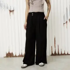 AMERICANINO - Pantalón Recto Tiro Medio Mujer