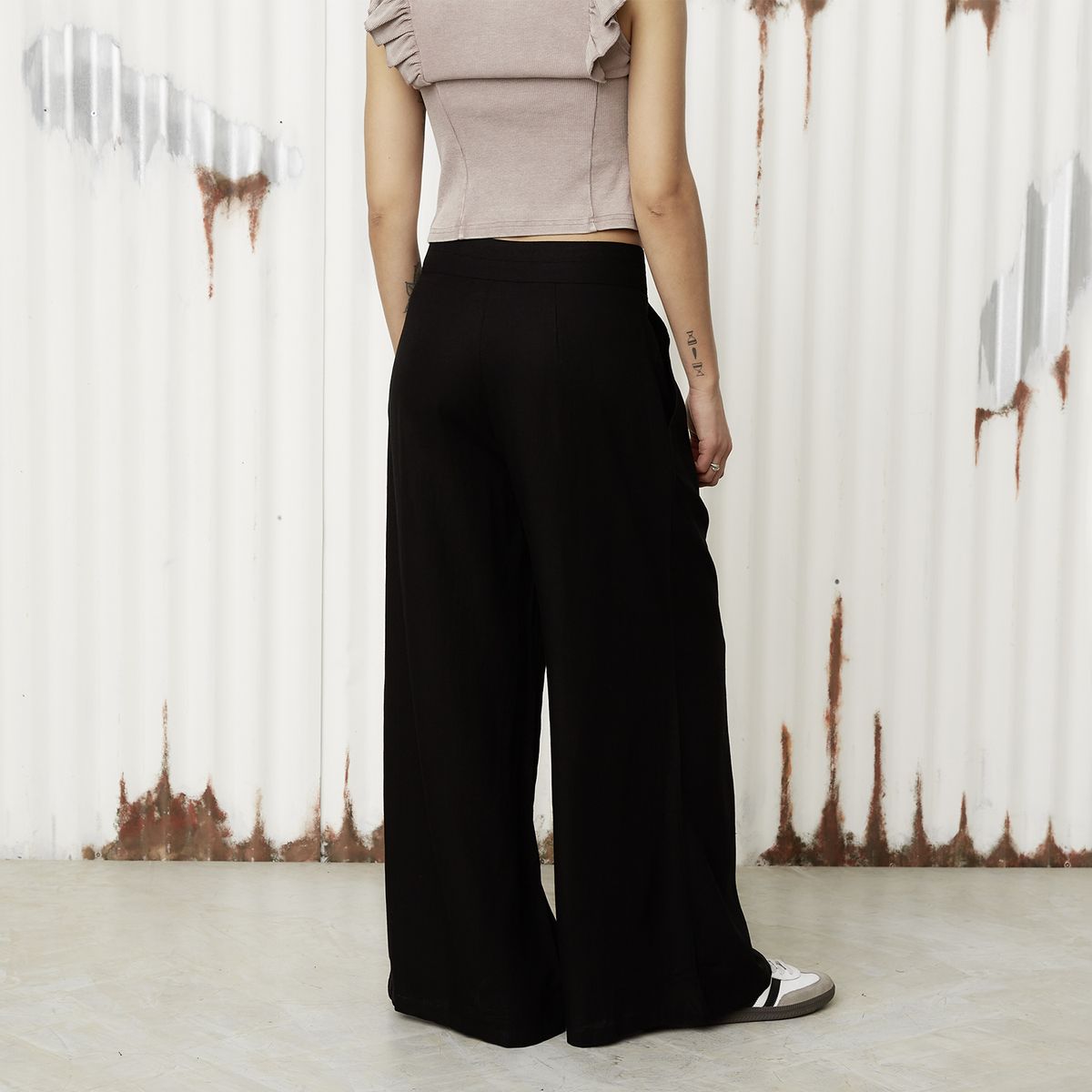 AMERICANINO - Pantalón Recto Tiro Medio Mujer Americanino