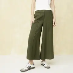 UNIVERSITY CLUB - Pantalón Flare Tiro Alto Mujer