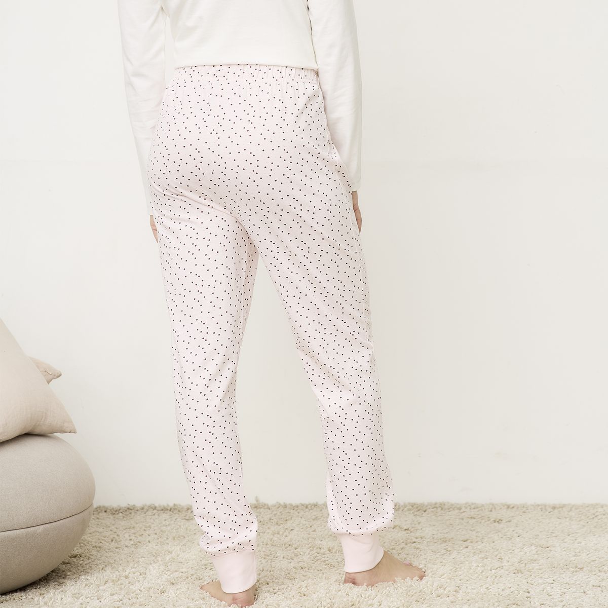 SYBILLA - Pantalón Largo de Pijama Algodón Mujer Sybilla