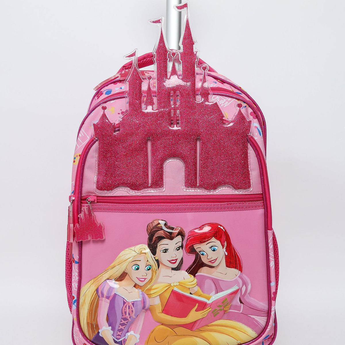 PRINCESAS - Pack Escolar Mochila Con Rueditas + Lonchera + Estuche
