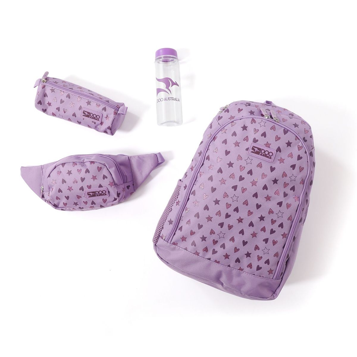 DOO AUSTRALIA - Pack Escolar Mochila + Estuche + Banano + Botella Doo Australia