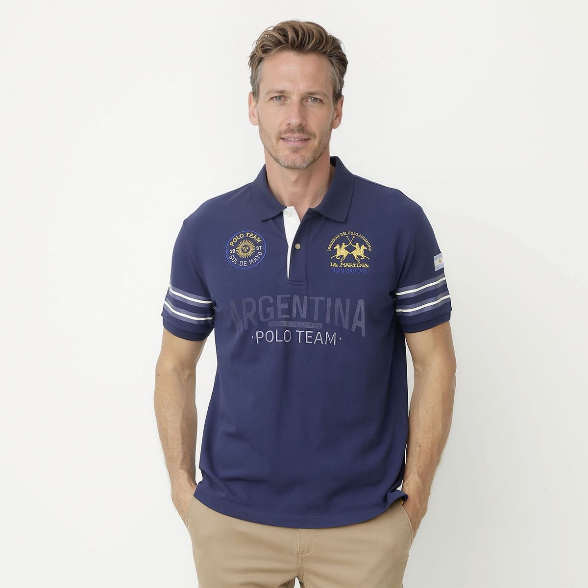 LA MARTINA - Polera Manga Corta Hombre La Martina