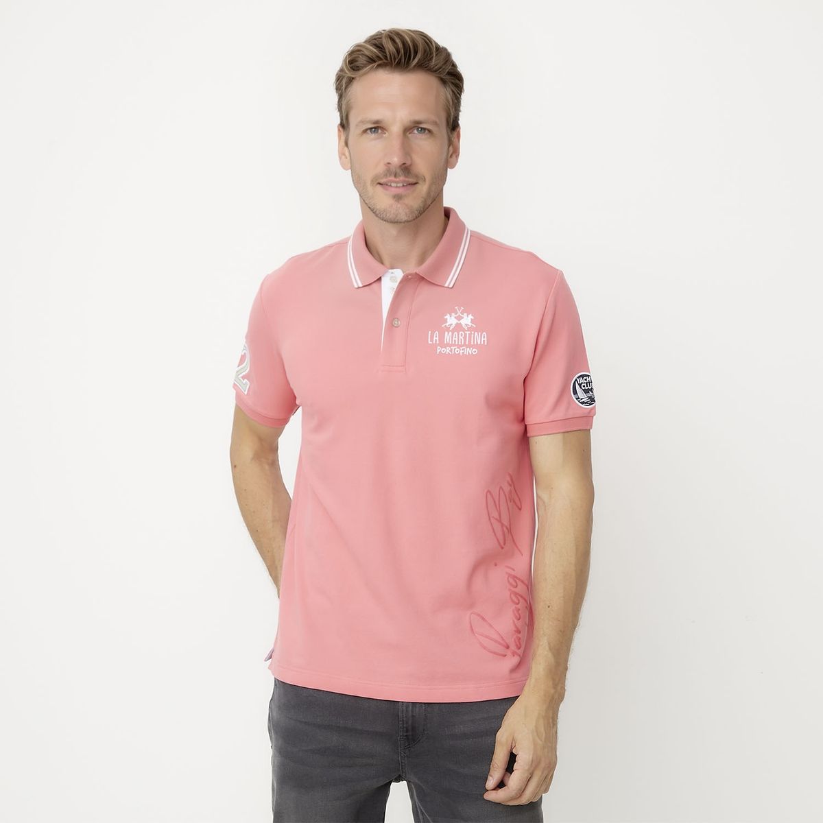 LA MARTINA - Polera Manga Corta Hombre La Martina