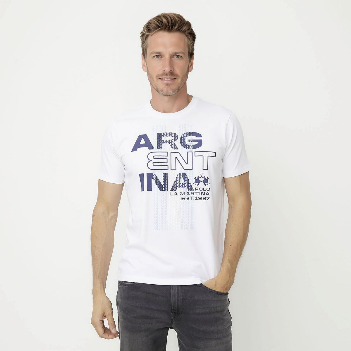 LA MARTINA - Polera Manga Corta Hombre La Martina