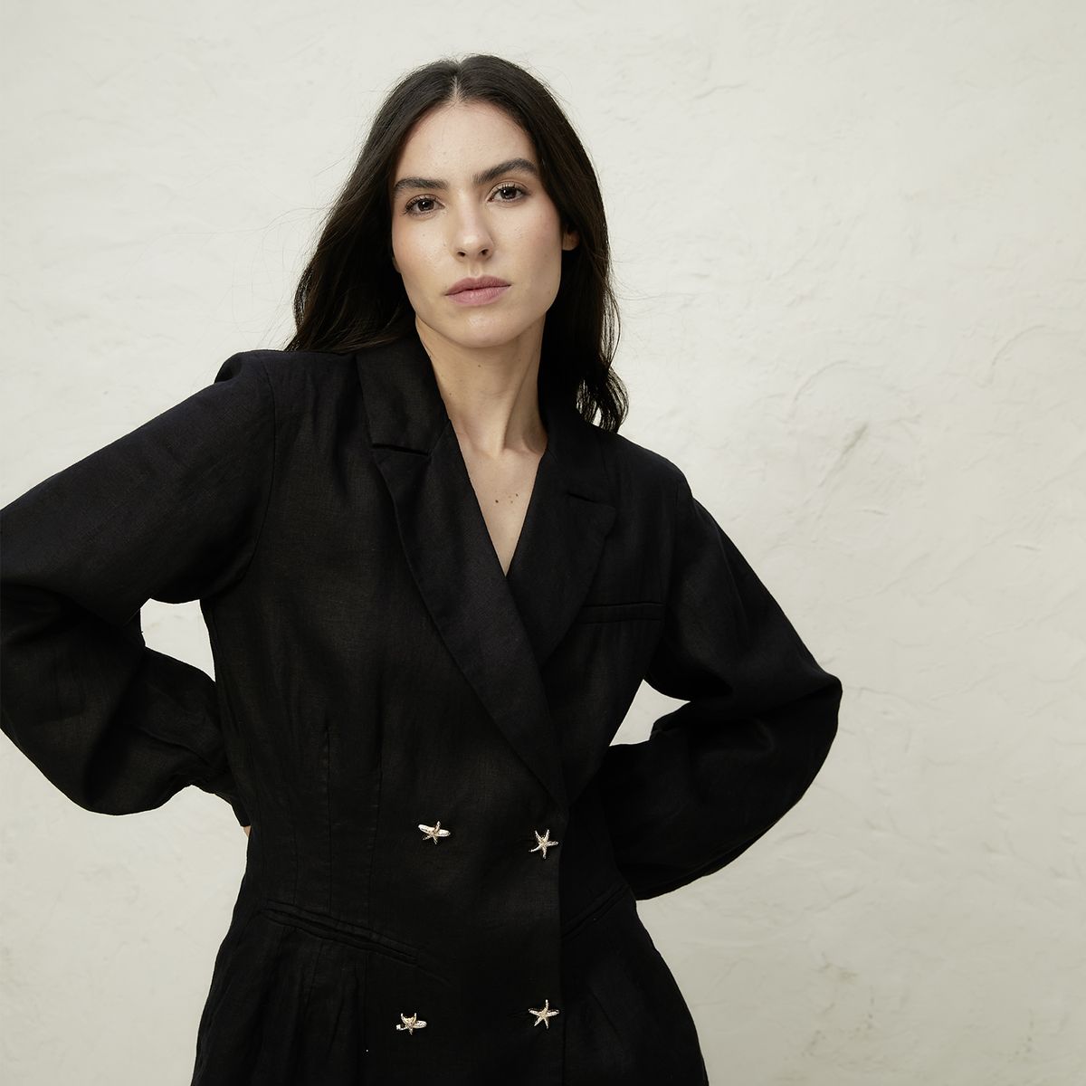 BASEMENT - Blazer Mujer 100% Lino x Fran Larrain Basement