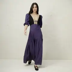 BASEMENT - Vestido Mujer 100% Lino x Fran Larrain