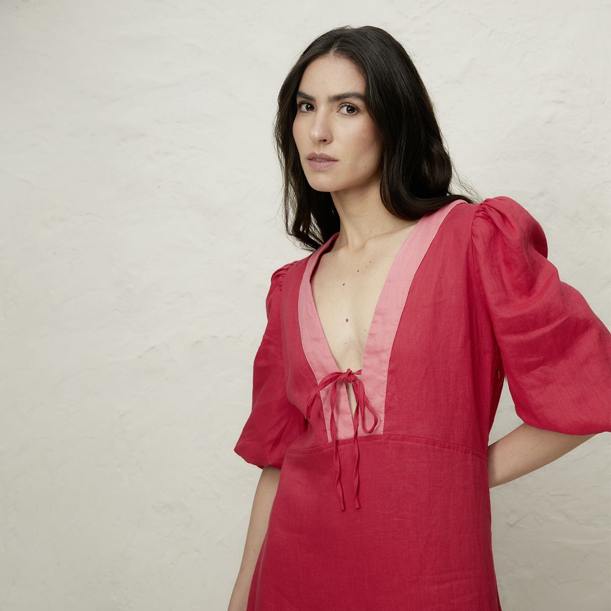 BASEMENT - Vestido Mujer 100% Lino x Fran Larrain Basement