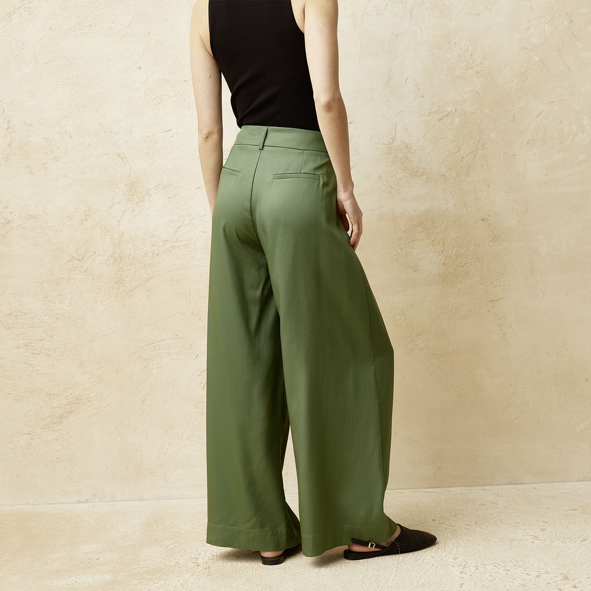 BASEMENT - Pantalón Tiro Alto Mujer Basement