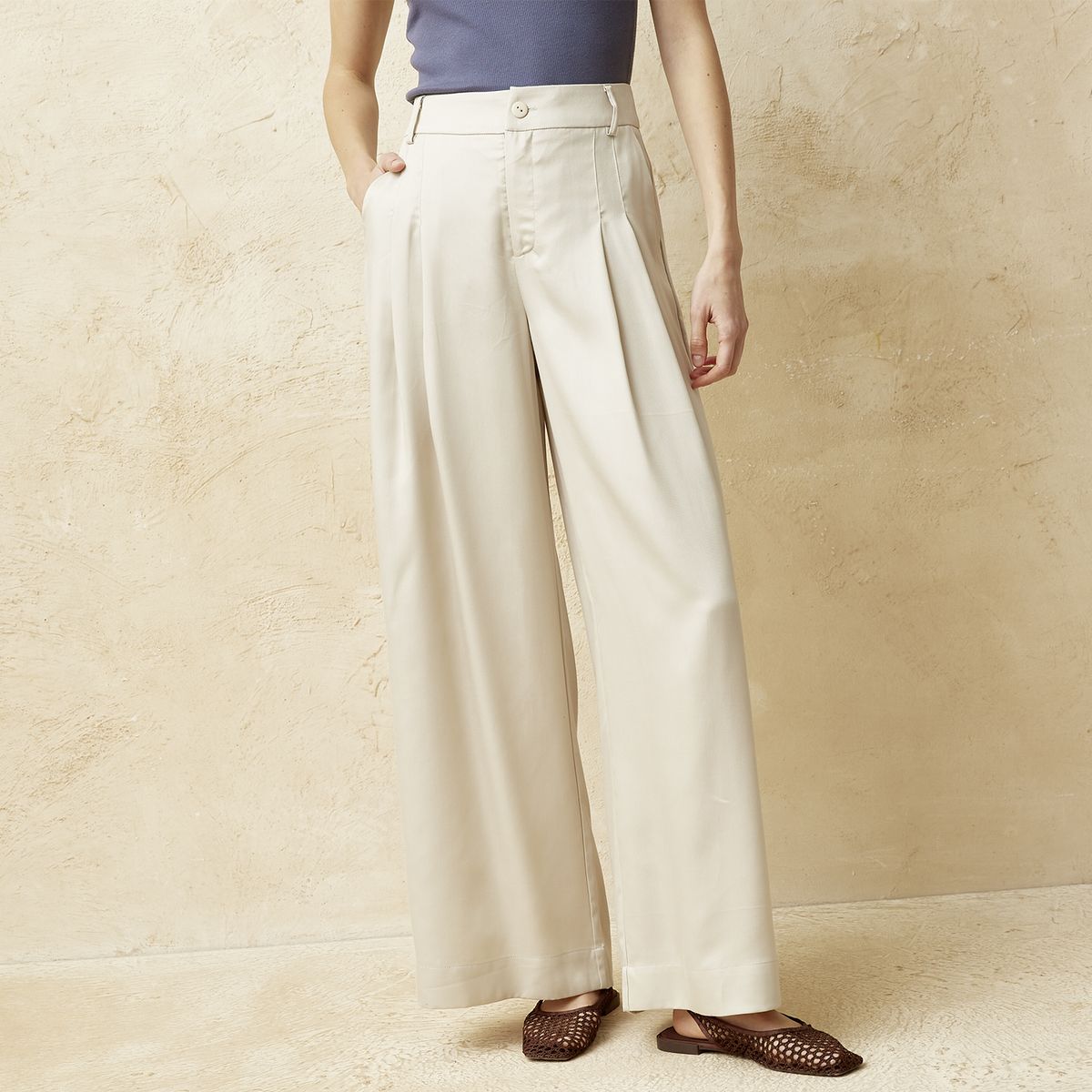 BASEMENT - Pantalón Tiro Alto Mujer Basement