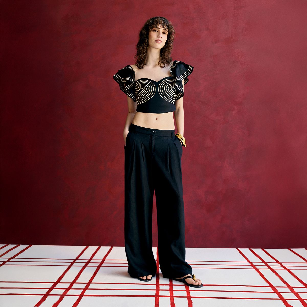 BASEMENT - Top Mujer 100% Lino x Fran Larrain Basement