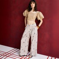 Pantalón Mujer 100% Lino x Fran Larrain