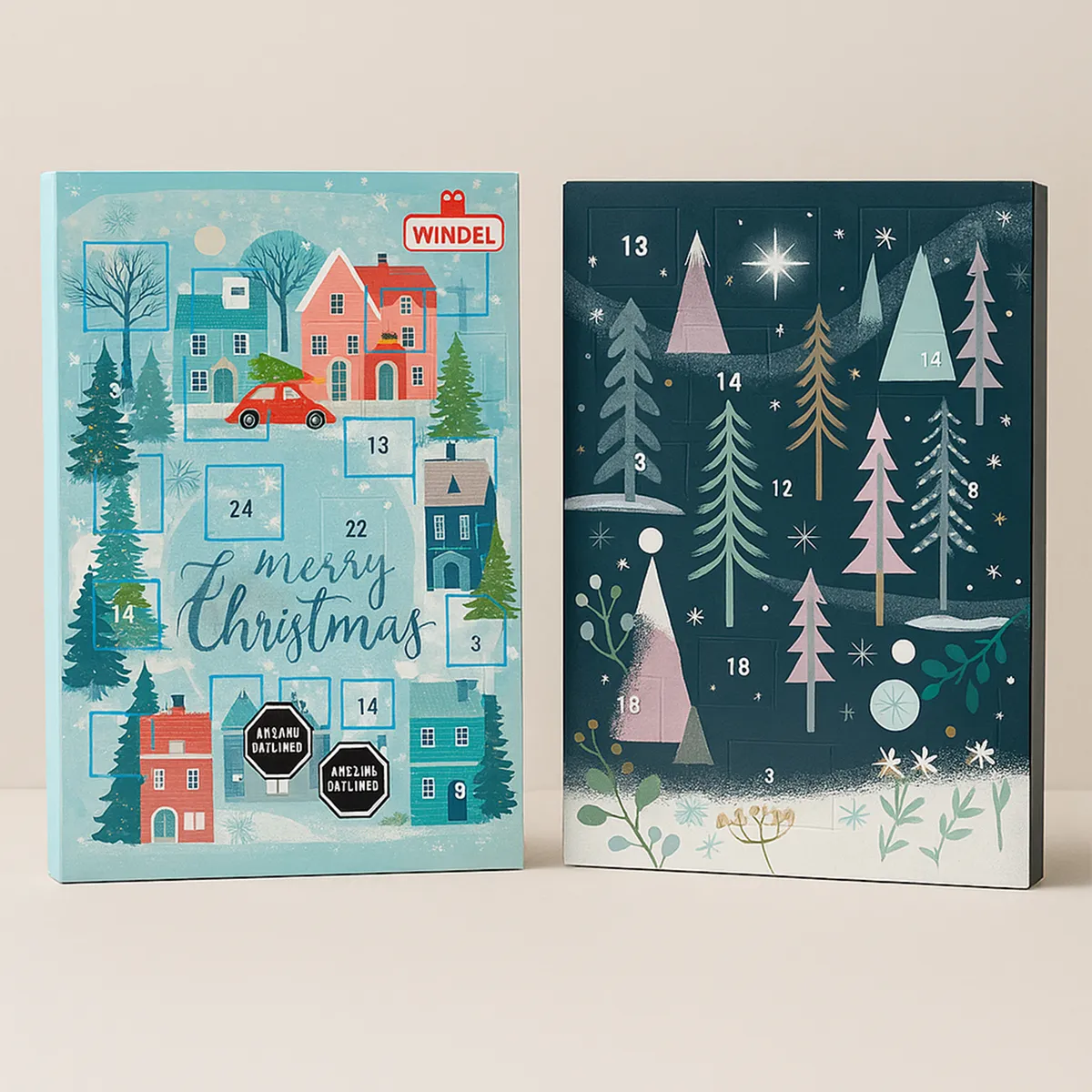 WINDEL - Calendario de Adviento Chocolate de Leche Navidad Windel