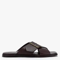 BASEMENT - Sandalia Mujer Cuero Burdeo x Paula Mekis