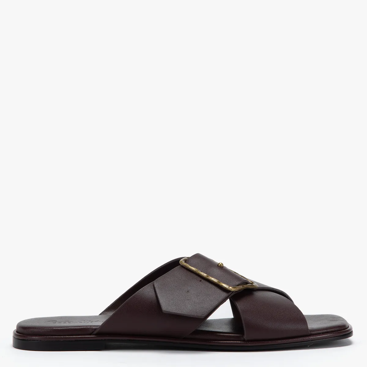 BASEMENT - Sandalia Mujer Cuero Burdeo x Paula Mekis