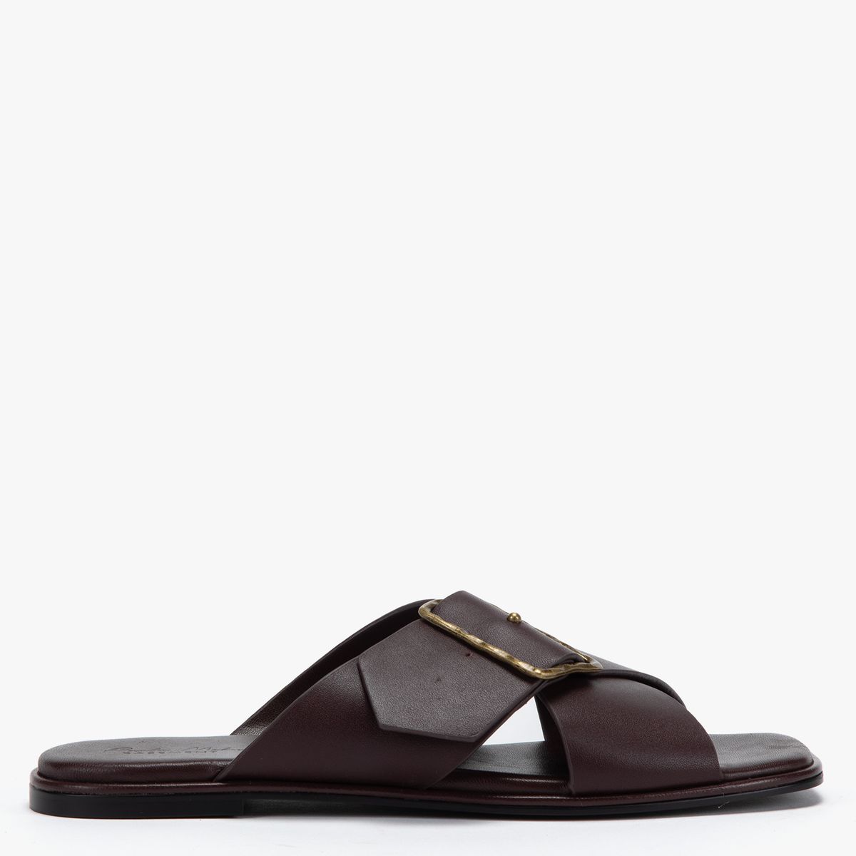 BASEMENT - Sandalia Mujer Cuero Burdeo x Paula Mekis