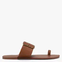 BASEMENT - Sandalia Mujer Cuero Café x Paula Mekis