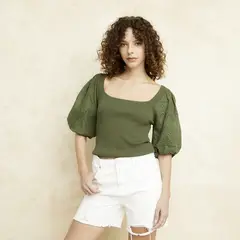 BASEMENT - Polera Manga Corta Mujer