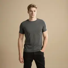 WOLF&HANK - Polera Manga Corta Algodón Hombre Diseño Liso