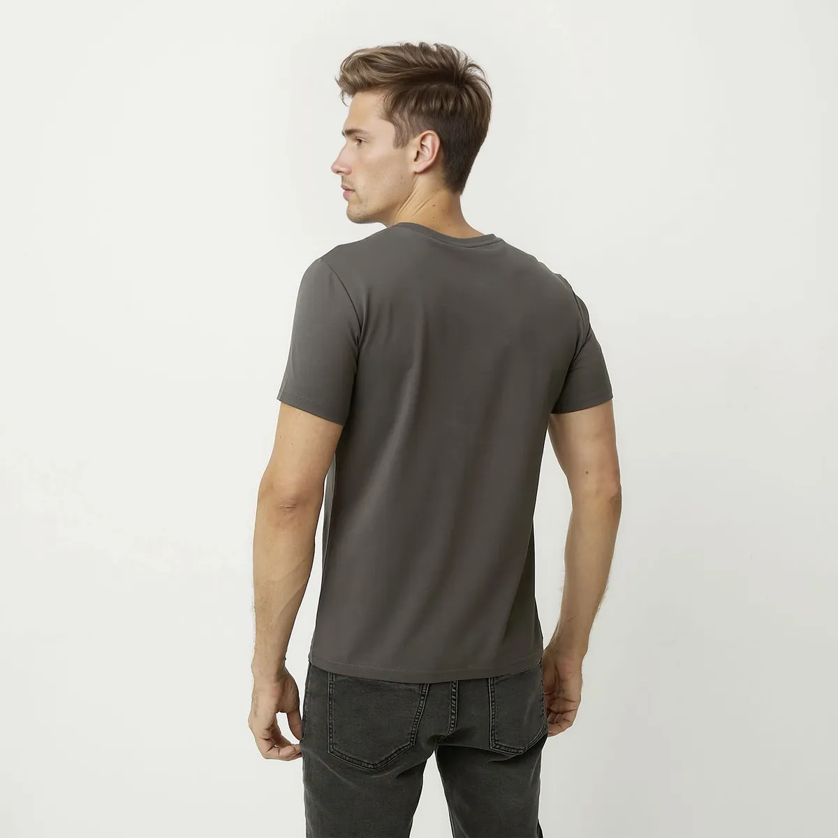 WOLF&HANK - Polera Wolf&Hank Manga Corta Algodón Hombre Diseño Liso