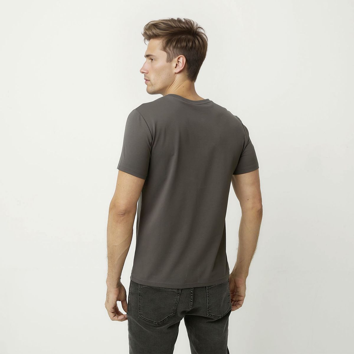 WOLF&HANK - Polera Wolf&Hank Manga Corta Algodón Hombre Diseño Liso