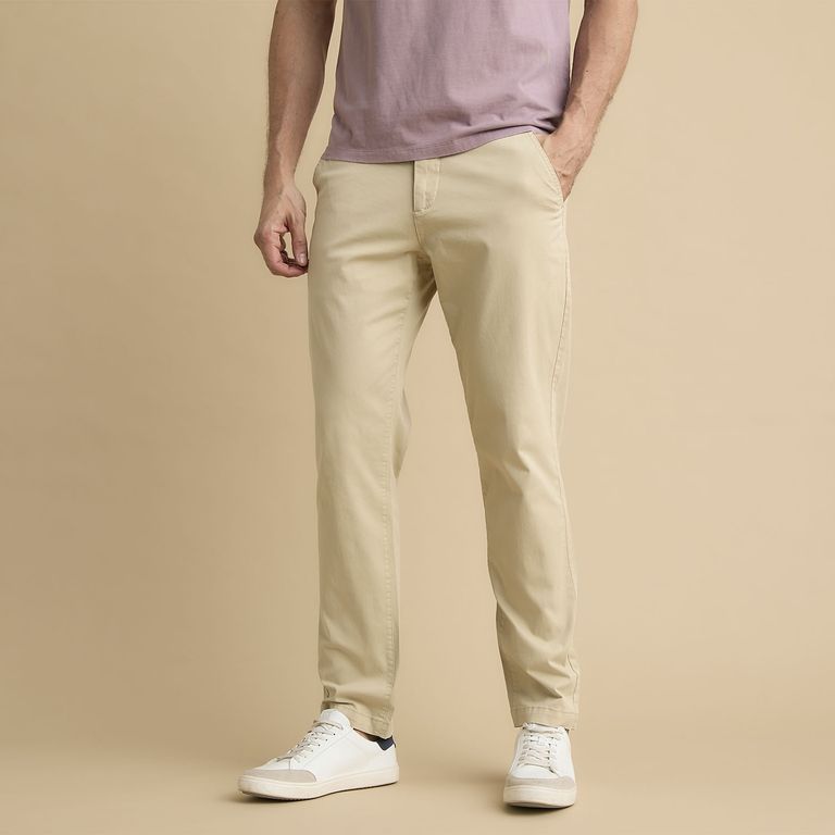 Pantalón Chino Hombre Slim Fit Algodón