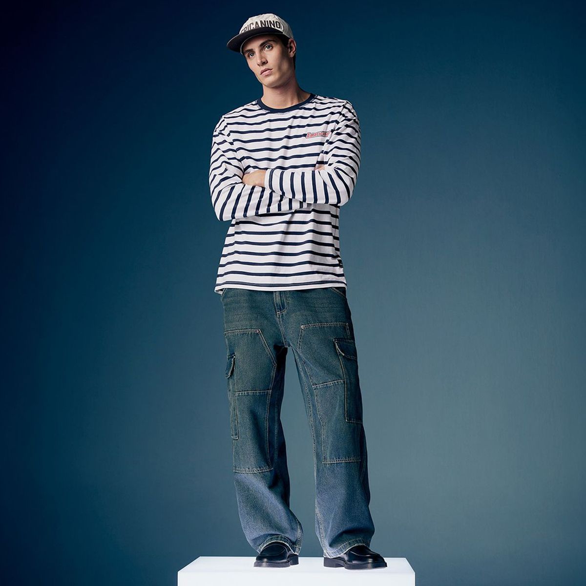 AMERICANINO - Jeans Baggy Cargo Hombre Americanino