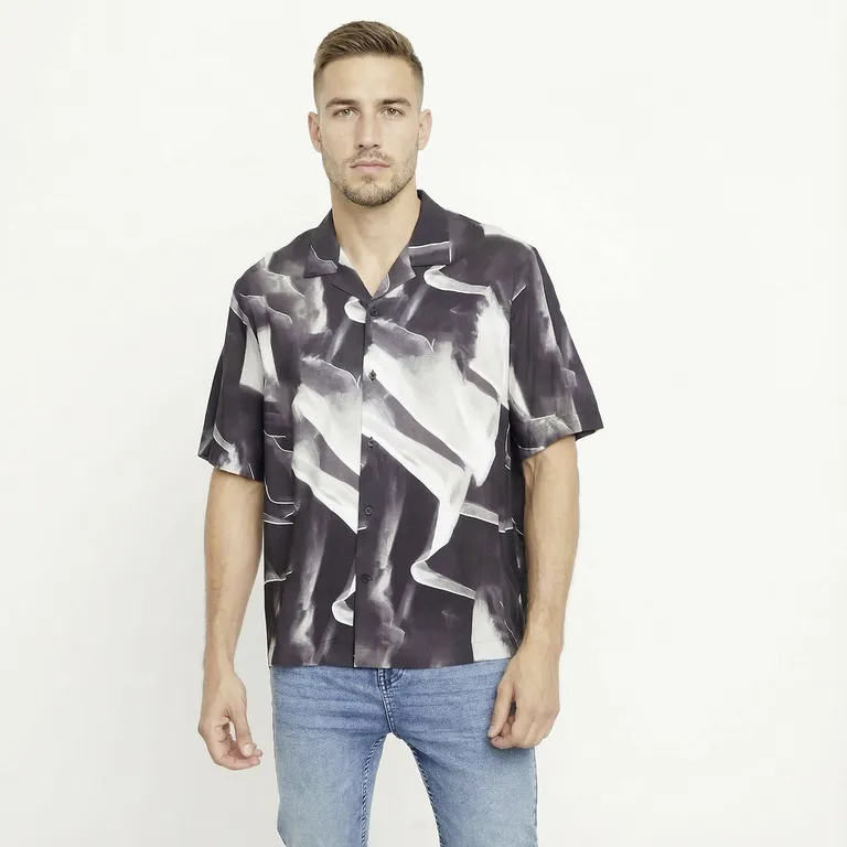MOSSIMO Camisa Manga Corta Casual Hombre