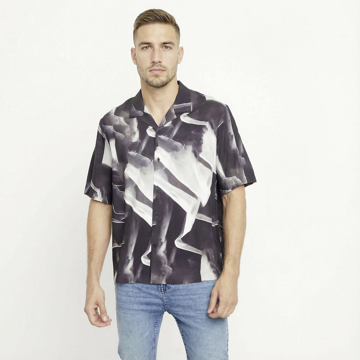 MOSSIMO - Camisa Manga Corta Casual Hombre Mossimo