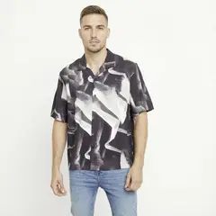 MOSSIMO - Camisa Manga Corta Casual Hombre