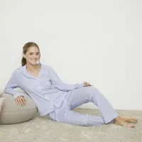 Pijama Camisero Mujer Manga Larga