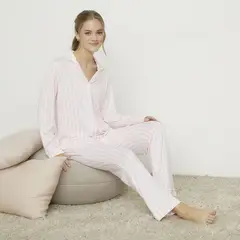 SYBILLA - Pijama Camisero Mujer Manga Larga