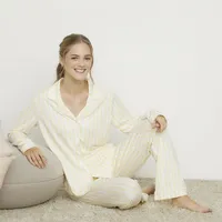 Pijama Camisero Mujer Manga Larga